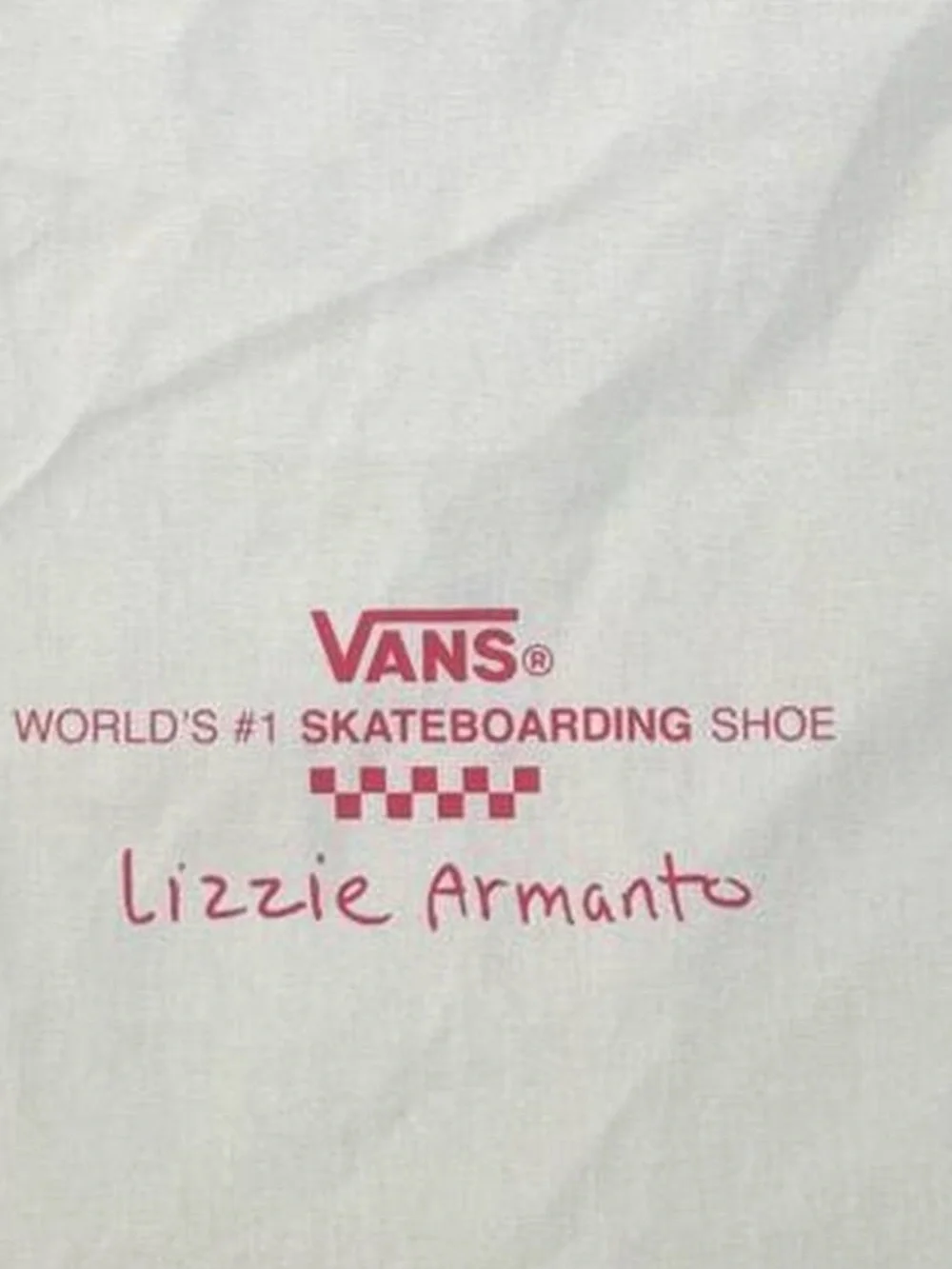 Canvas VANS x Lizzie Armanto Tote Bag with Red Rose graphic - Thank You Design